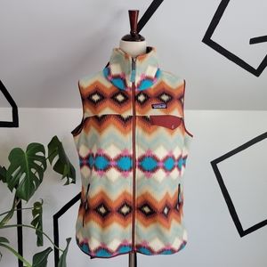Patagonia Synchilla Southwest Print Fleece Vest - large